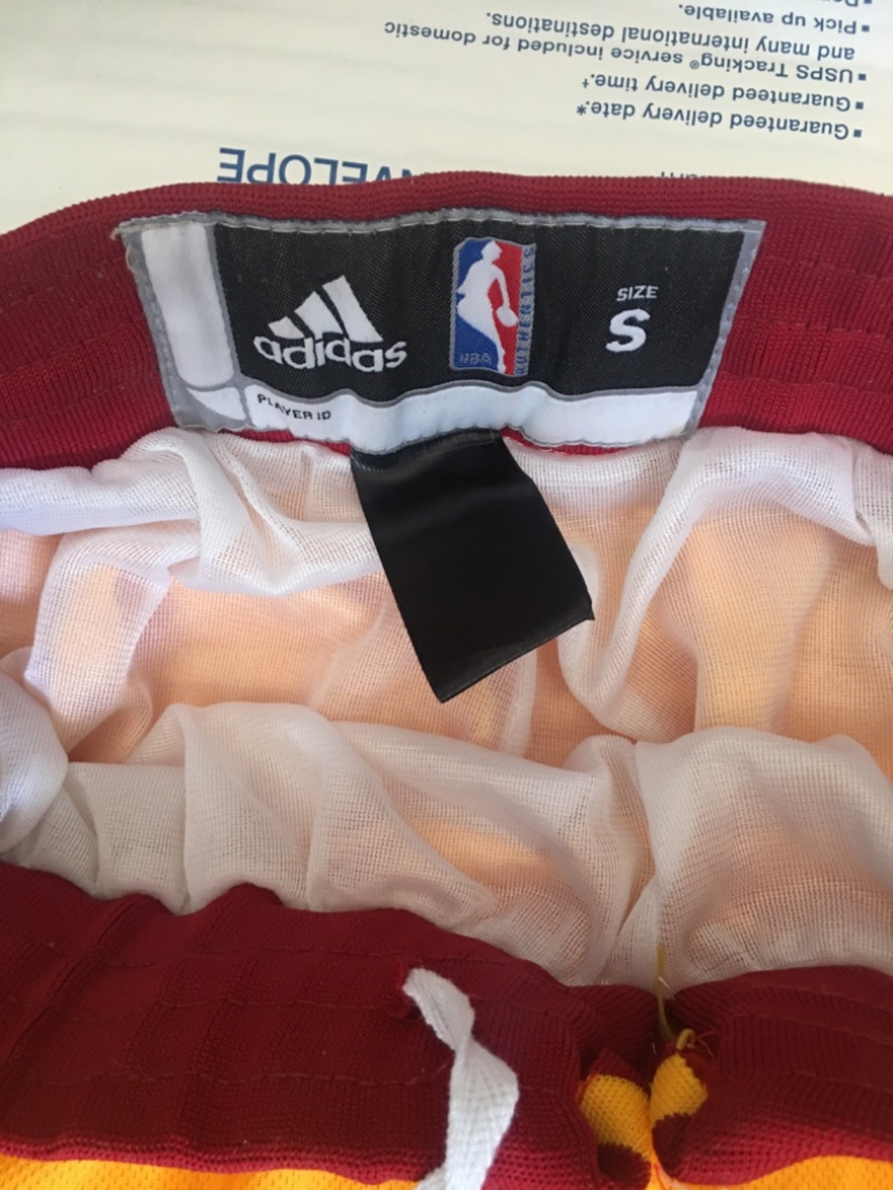 Men’s NBA Authentic adidas Cleveland Cavaliers Gold Shorts Size Small - Picture 9 of 16
